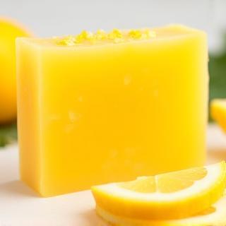 Handmade citrus fruit soap bar